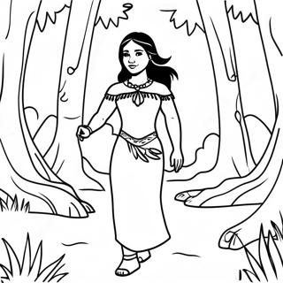 Pagina Para Colorir Da Pocahontas Na Floresta 1792-1477