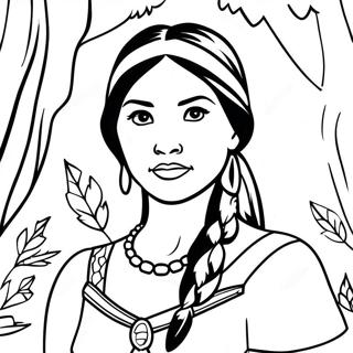 Pagina Para Colorir Da Pocahontas Na Floresta 1792-1478