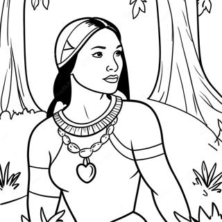 Pagina Para Colorir Da Pocahontas Na Floresta 1792-1479