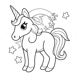 Pagina Para Colorir Coelho Unicornio Brilhante 18006-15091