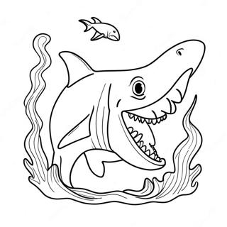 Pagina Para Colorir Do Megalodon 1801-1481