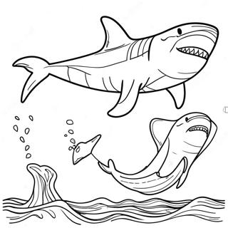 Pagina Para Colorir Do Megalodon 1801-1483