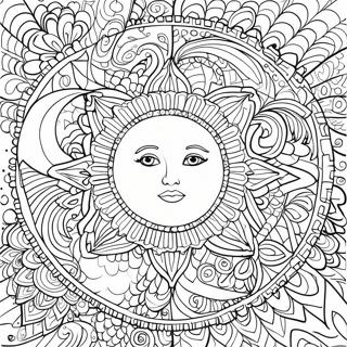 Pagina Para Colorir Mandala Da Lua Celestial 18025-15101