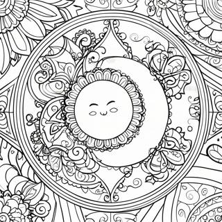 Pagina Para Colorir Mandala Da Lua Celestial 18025-15102