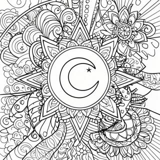 Pagina Para Colorir Mandala Da Lua Celestial 18025-15103