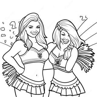 Pagina Para Colorir Das Cheerleaders Dos La Rams 18106-15169