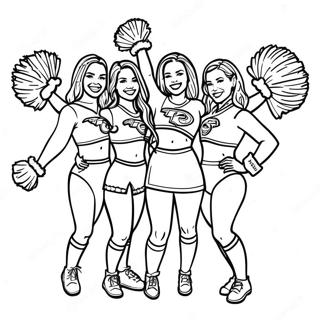 Pagina Para Colorir Das Cheerleaders Dos La Rams 18106-15172