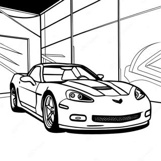 Pagina Para Colorir Do Carro Esportivo Corvette 1811-1490