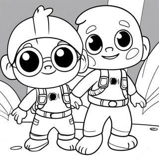 Pagina Para Colorir Do Mikey E Jj Aventureiros 18126-15185