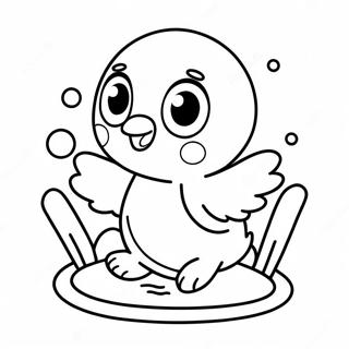 Pagina Para Colorir Do Piplup Fofo Brincando Na Agua 18196-15250