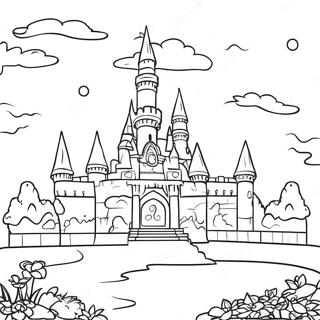 Pagina Para Colorir Do Castelo Colorido Do Legoland 18266-15307