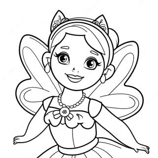 Pagina Para Colorir Da Fada Barbie 18275-15311