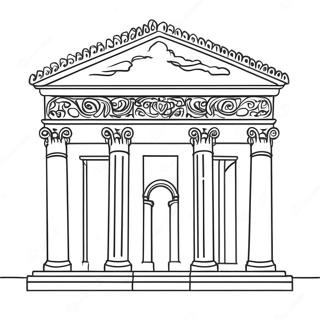 Pagina Para Colorir Da Arquitetura Romana Antiga 18376-15396