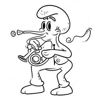 Pagina Para Colorir Do Squidward Tocando Clarinete 1842-1517