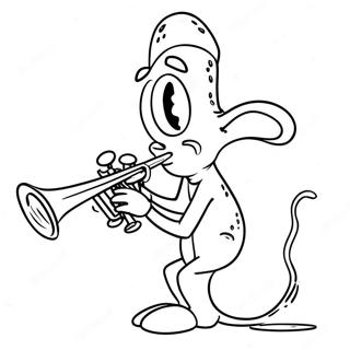 Pagina Para Colorir Do Squidward Tocando Clarinete 1842-1519