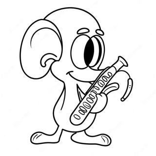 Pagina Para Colorir Do Squidward Tocando Clarinete 1842-1520