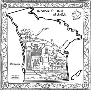 Pagina Para Colorir Do Contorno Do Estado De Minnesota 18465-15463