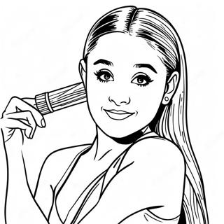 Ariana Grande Páginas Para Colorir