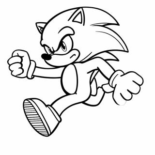 Pagina Para Colorir Do Sonic Prata Correndo Rapido 18636-15603