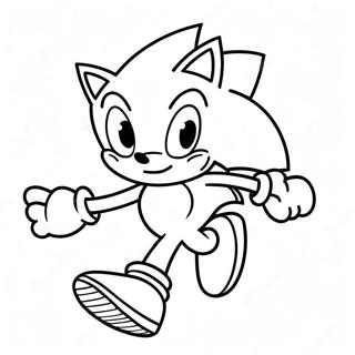 Pagina Para Colorir Do Sonic Prata Correndo Rapido 18636-15604