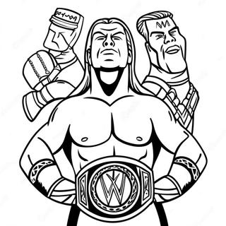 Pagina Para Colorir Da Celebracao Do Campeonato De Wwe 18686-15641