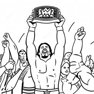 Pagina Para Colorir Da Celebracao Do Campeonato De Wwe 18686-15642