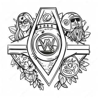 Pagina Para Colorir Da Celebracao Do Campeonato De Wwe 18686-15643