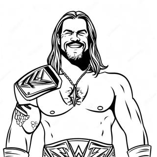 Pagina Para Colorir Da Celebracao Do Campeonato De Wwe 18686-15644