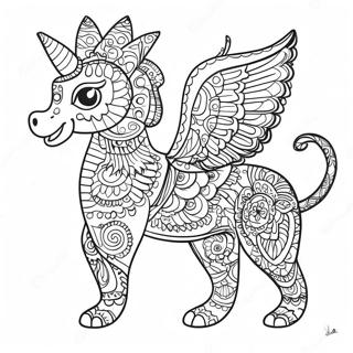 Pagina Para Colorir De Alebrijes Coloridos Com Padroes 18696-15649