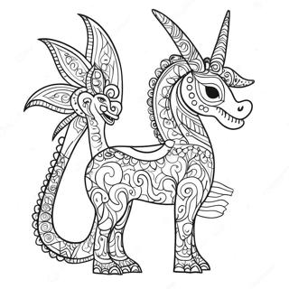 Pagina Para Colorir De Alebrijes Coloridos Com Padroes 18696-15651