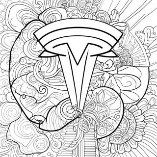 Pagina Para Colorir Do Logo Da Tesla 1871-1540