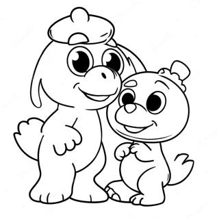 Elmo E Abby Páginas Para Colorir