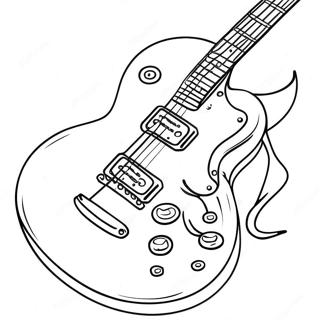 Pagina Para Colorir Da Guitarra Rock And Roll 18858-15774