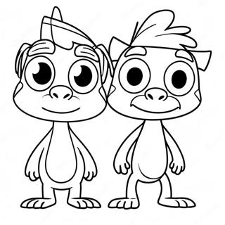 Phineas E Ferb Páginas Para Colorir