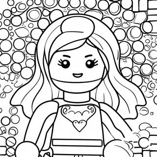 Princesa Lego Páginas Para Colorir