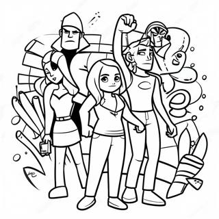 Pagina Para Colorir Do Total Drama 19018-15903