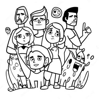 Pagina Para Colorir Dos Personagens De Total Drama 19019-15905