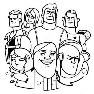 Pagina Para Colorir Dos Personagens De Total Drama 19019-15906