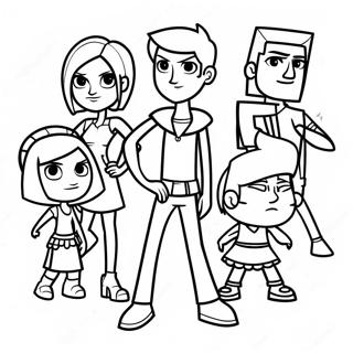 Pagina Para Colorir Dos Personagens De Total Drama 19019-15908