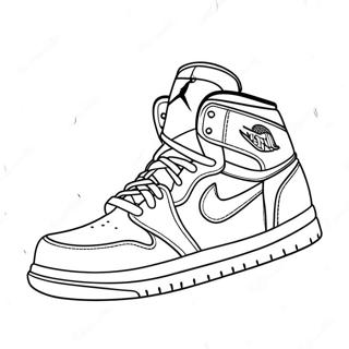 Pagina Para Colorir Tenis Air Jordan Em Acao 19069-15945