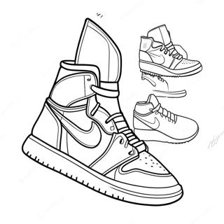 Pagina Para Colorir Tenis Air Jordan Em Acao 19069-15946