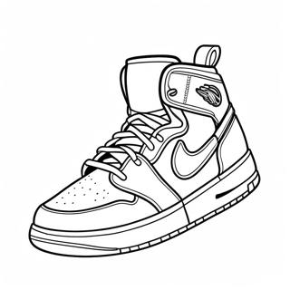 Pagina Para Colorir Tenis Air Jordan Em Acao 19069-15947