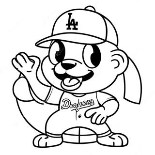 Pagina Para Colorir Do Mascote Dos Dodgers 19099-15970