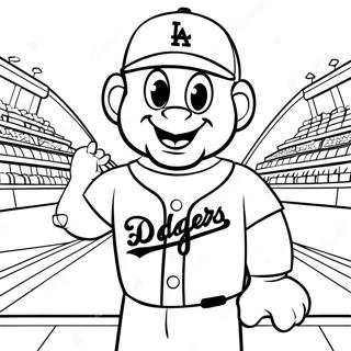 Pagina Para Colorir Do Mascote Dos Dodgers 19099-15972