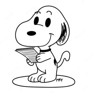 Pagina Para Colorir Do Snoopy 19158-16015