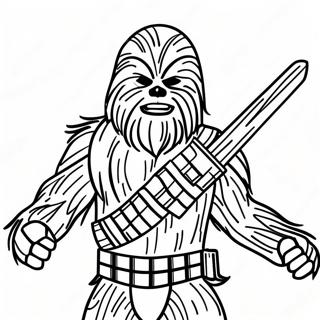 Pagina Para Colorir Do Chewbacca Em Posicao De Batalha 19189-16044