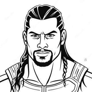 Pagina Para Colorir Do Roman Reigns Em Acao 19229-16074