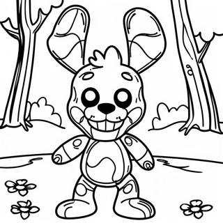 Pagina Para Colorir Springtrap Em Uma Floresta Assustadora 19259-16097