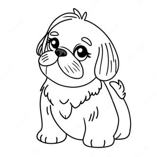 Pagina Para Colorir Filhote De Shih Tzu 19318-16143