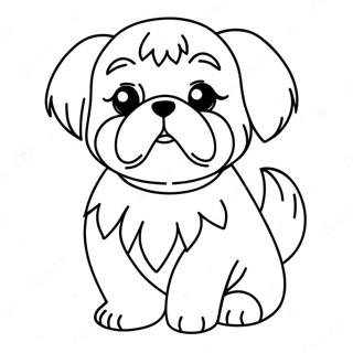 Pagina Para Colorir Filhote De Shih Tzu 19318-16144